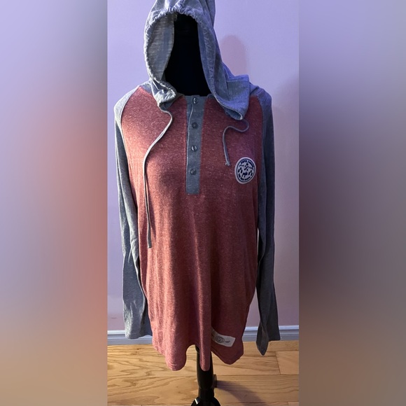 Vintage looking long sleeve Jasper hooded tee size XL - Picture 2 of 6